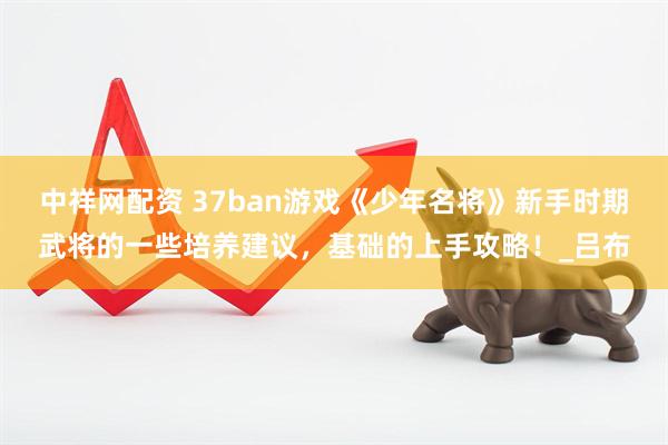 中祥网配资 37ban游戏《少年名将》新手时期武将的一些培养建议,基础的上手攻略!_吕布